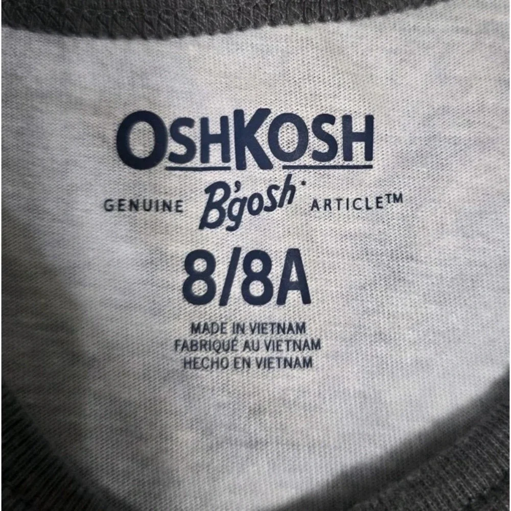 OshKosh Boy's Size 8 Gray Tank Top It's All Good